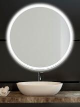 Zrcadlo kruh kulaté ⌀ 100 cm LED podsvícení okraj MOONLIGHT RONDE